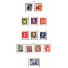 Danmark Samling i Stender "Superb" album med lommer - 1933-1999 - Nær komplet i hovednumre - Lidt reklame, nødmærke, porto og Slesvig - Stemplet.